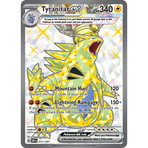 Tyranitar ex (211/197) [Scarlet & Violet: Obsidian Flames] - Just $1.70! Shop now at Retro Gaming of Denver