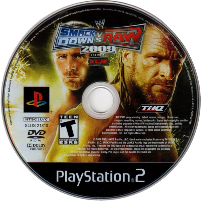 WWE SmackDown vs. Raw 2009 – PlayStation 2 (PS2) - for just $8.99! 