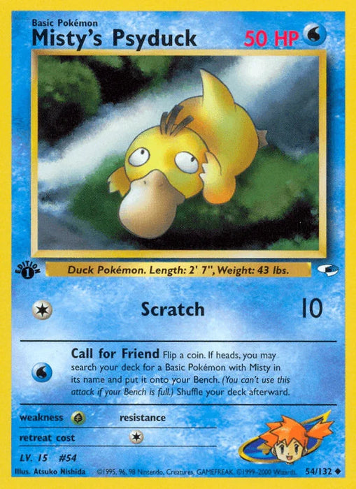 Misty's Psyduck (54/132) [Gym Heroes 1st Edition] - for just $1.80! 