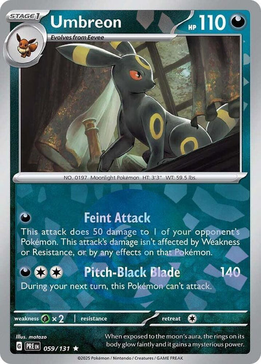 Umbreon (059/131) (Poke Ball Pattern) [Scarlet & Violet: Prismatic Evolutions] - for just $1.85! 