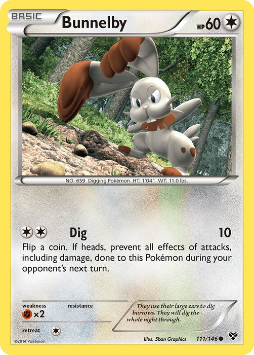 Bunnelby (111/146) [XY: Base Set] - for just $0.10! 