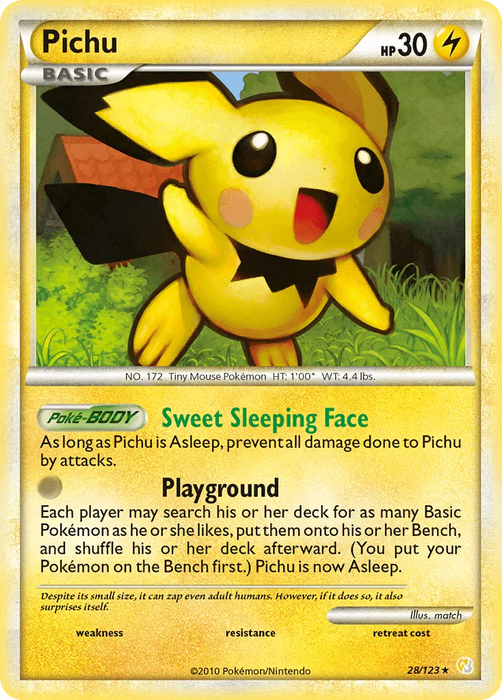 Pichu (28/123) [HeartGold & SoulSilver: Base Set] - for just $3.75! 