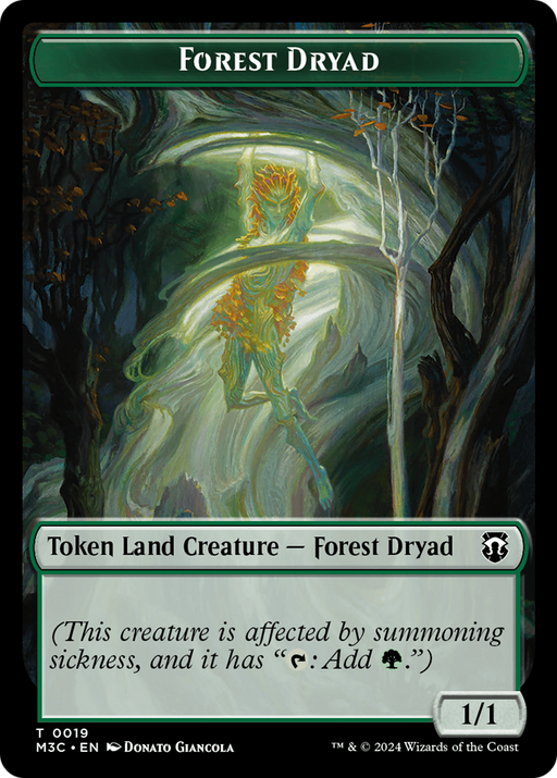 Boar (Ripple Foil) // Forest Dryad Double-Sided Token [Modern Horizons 3 Commander Tokens] - Just $0.35! Shop now at Retro Gaming of Denver