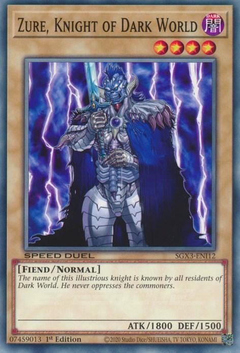 Zure, Knight of Dark World [SGX3-ENI12] Common - for just $0.10! 