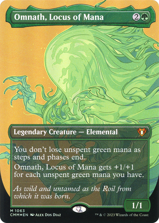 Omnath, Locus of Mana (CMM-1063) - Commander Masters (Borderless) Foil - for just $9.02! 
