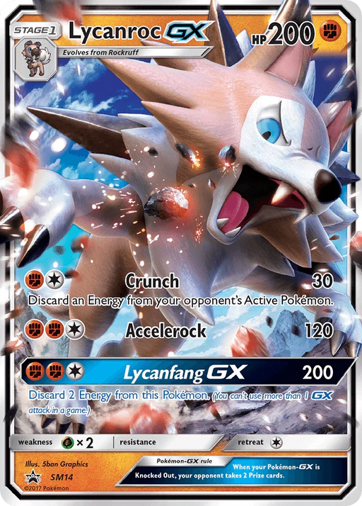 Lycanroc GX (SM14) [Sun & Moon: Black Star Promos] - for just $0.45! 