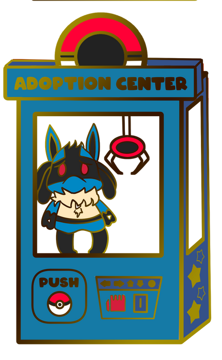 Pokemon: Lucario Adoption Center Enamel Pin - for just $12! 