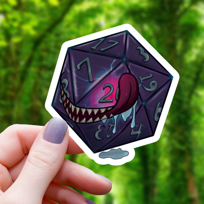 Hungry Polyhedral Mimic Monster Sticker - 3" - for just $3.50! 