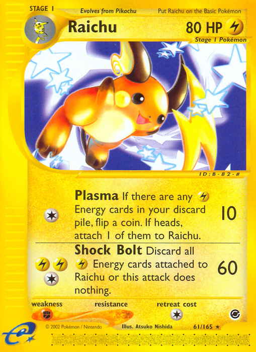 Raichu (61/165) [Expedition: Base Set] - Just $0.80! Shop now at Retro Gaming of Denver