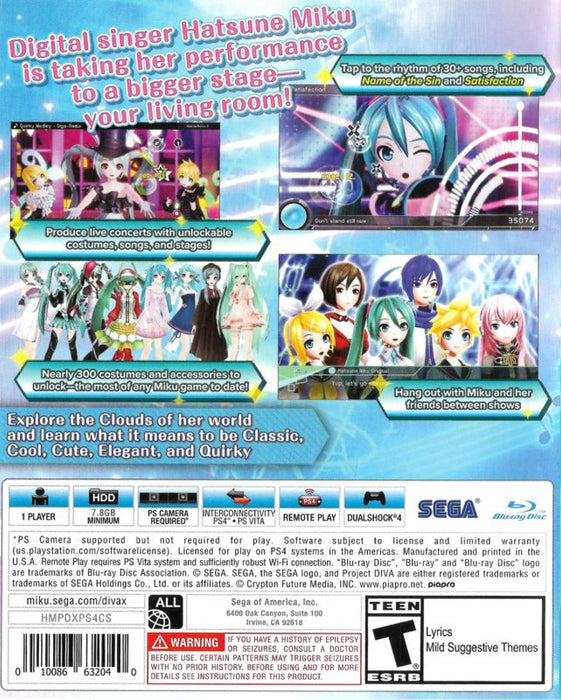 Hatsune Miku: Project Diva X – PlayStation 4 (PS4) - for just $34.99! 