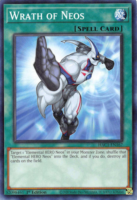 Wrath of Neos [HAC1-EN167] Common - for just $0.15! 