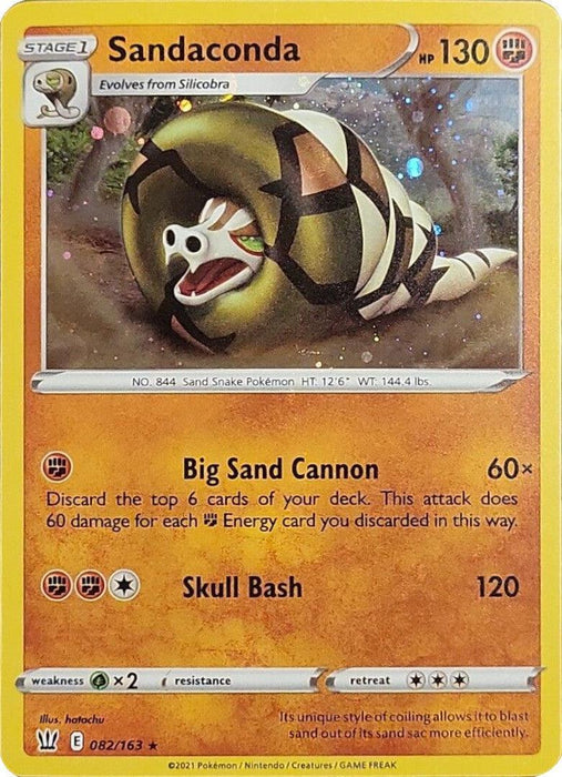 Sandaconda (082/163) (Cosmos Holo) [Sword & Shield: Battle Styles] - for just $0.10! 