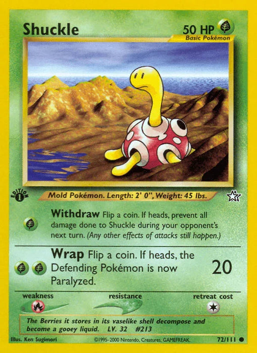 Shuckle (72/111) [Neo Genesis 1st Edition] - for just $0.45! 