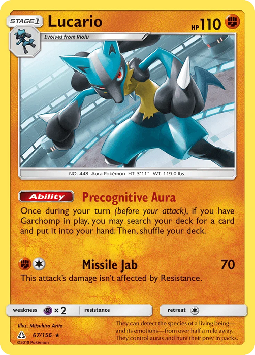 Lucario (67/156) [Sun & Moon: Ultra Prism] - for just $0.90! 