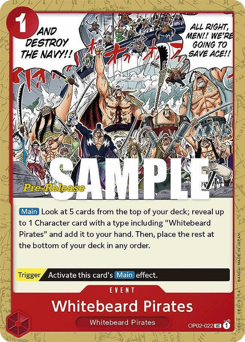 Whitebeard Pirates [Paramount War Pre-Release Cards] - for just $1.35! 