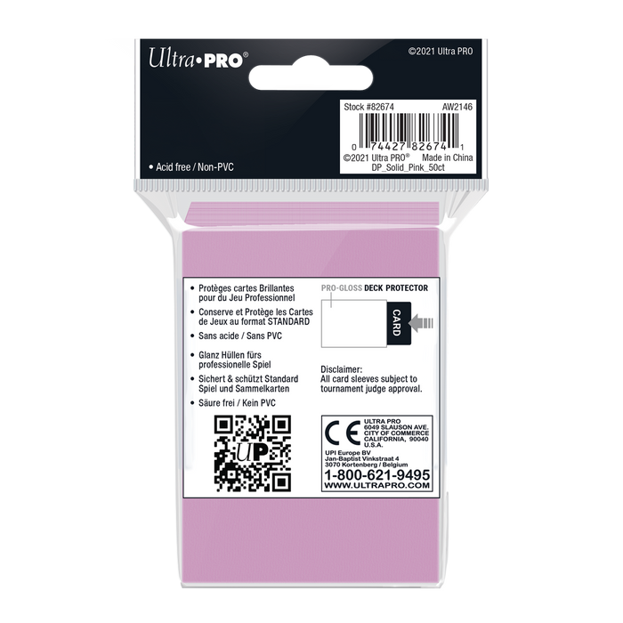 Ultra PRO: Standard 50ct Sleeves - PRO-Gloss (Pink) - Just $0! Shop now at Retro Gaming of Denver