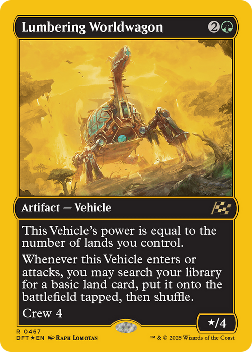 Lumbering Worldwagon (DFT-467) - Aetherdrift Foil - for just $0.86! 