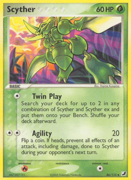 Scyther (46/115) [EX: Unseen Forces] - for just $2.40! 