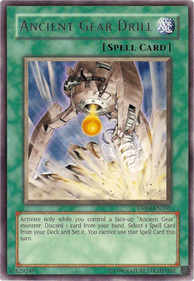 Ancient Gear Drill [DR04-EN160] Rare - for just $1.20! 