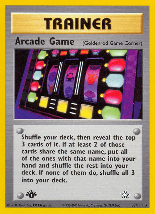 Arcade Game (83/111) [Neo Genesis 1st Edition] - for just $1.50! 