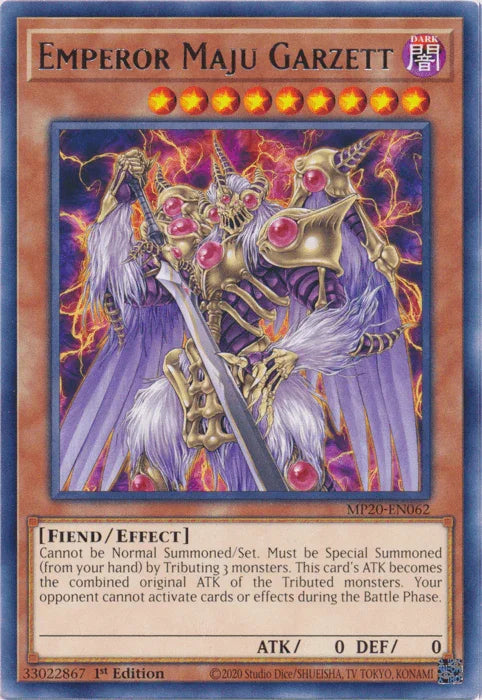 Emperor Maju Garzett [MP20-EN062] Rare - for just $0.10! 