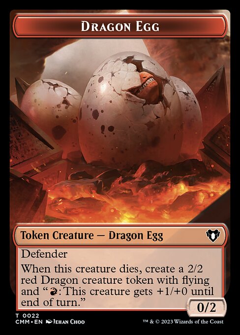 Treasure // Dragon Egg Double-Sided Token [Commander Masters Tokens] - Just $0.20! Shop now at Retro Gaming of Denver