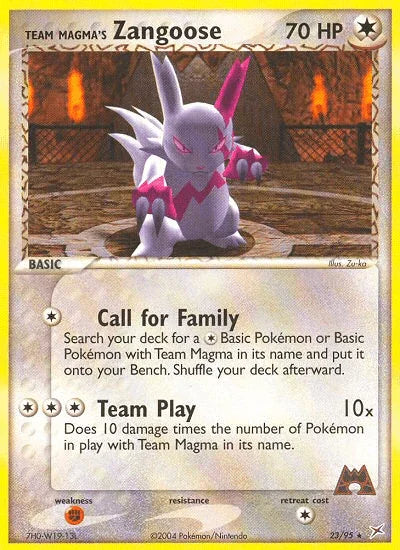 Team Magma's Zangoose (23/95) [EX: Team Magma vs Team Aqua] - for just $2.65! 