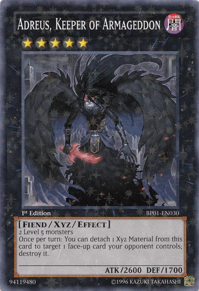 Adreus, Keeper of Armageddon [BP01-EN030] Starfoil Rare - for just $1.70! 