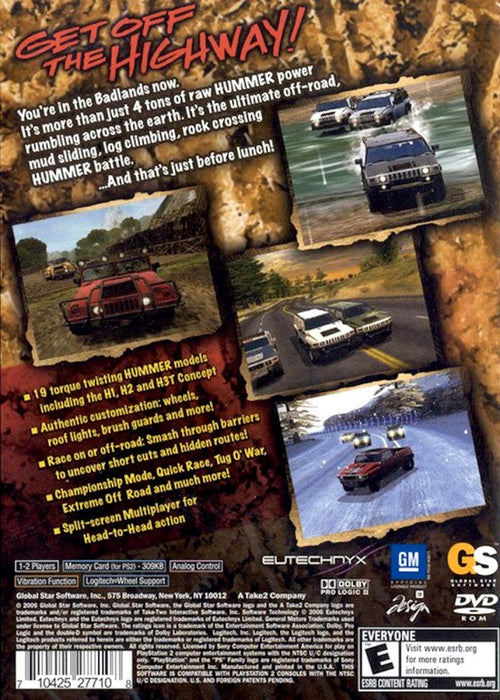 Hummer Badlands – PlayStation 2 (PS2) - for just $4.99! 