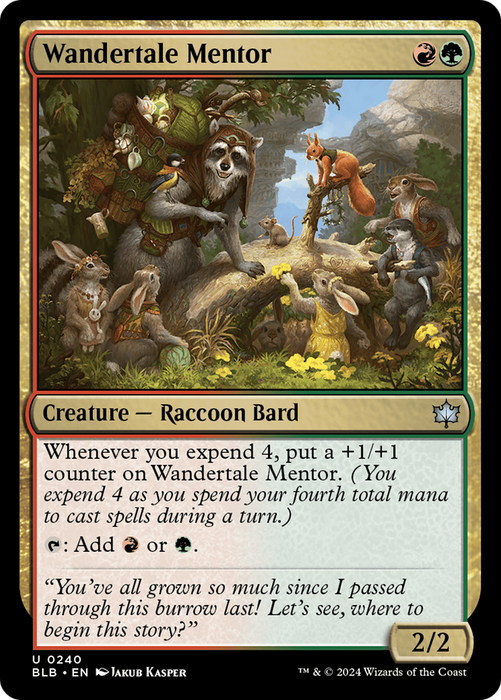 Wandertale Mentor (BLB-240) - Bloomburrow - for just $0.06! 
