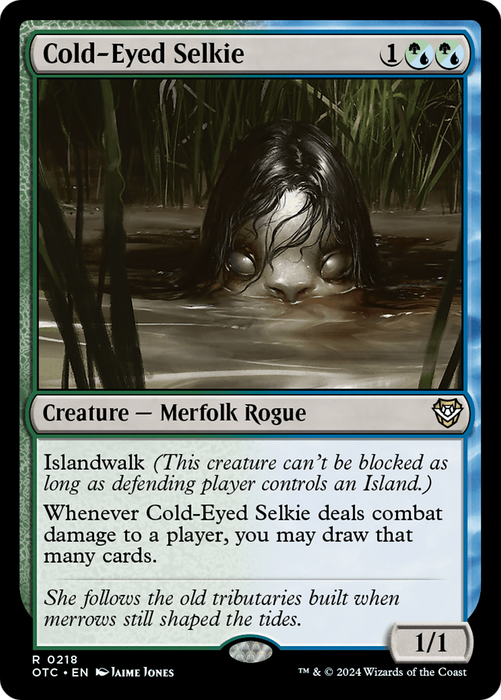 Cold-Eyed Selkie (OTC-218) - Outlaws of Thunder Junction Commander - for just $0.11! 