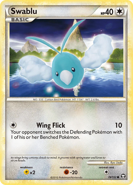 Swablu (78/102) [HeartGold & SoulSilver: Triumphant] - for just $0.20! 