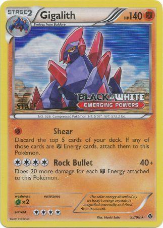 Gigalith (53/98) (Staff Prerelease Promo) [Black & White: Black Star Promos] - for just $14! 