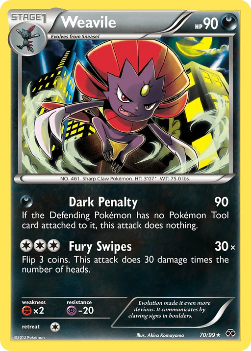 Weavile (70/99) [Black & White: Next Destinies] - for just $0.25! 