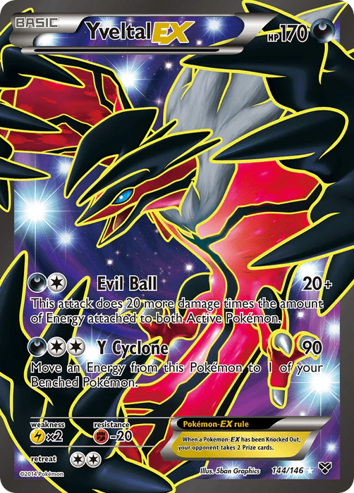 Yveltal EX (144/146) [XY: Base Set] - for just $33.25! 