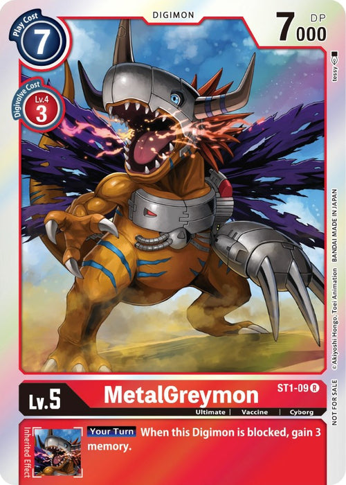 MetalGreymon [ST1-09] (Official Tournament Pack Vol. 6) [Starter Deck: Gaia Red Promos] - Just $0.09! Shop now at Retro Gaming of Denver