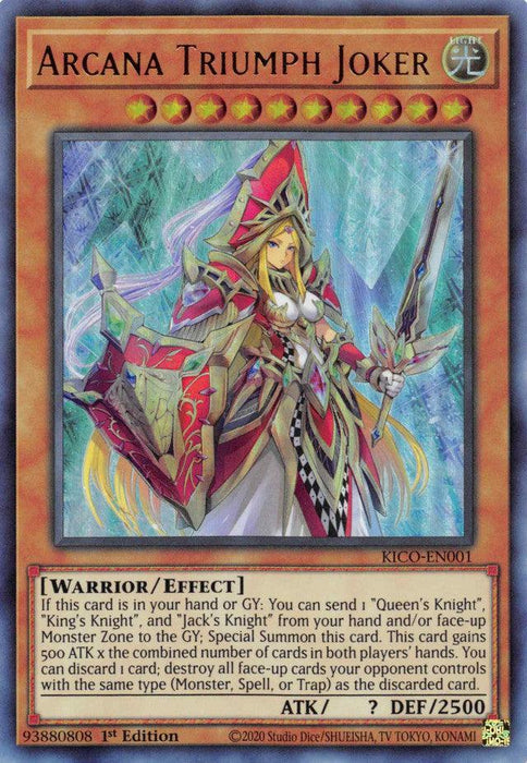 Arcana Triumph Joker (Ultra Rare) [KICO-EN001] Ultra Rare - for just $0.90! 