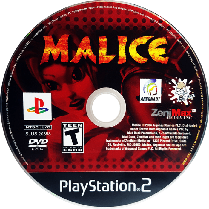 Malice – PlayStation 2 (PS2) - for just $0! 