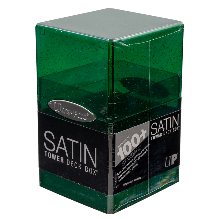 Ultra PRO: Satin Tower - Glitter Green - for just $0! 