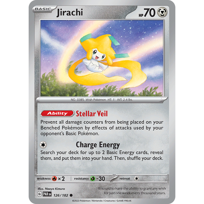 Jirachi (126/182) [Scarlet & Violet: Paradox Rift] - Just $0.05! Shop now at Retro Gaming of Denver