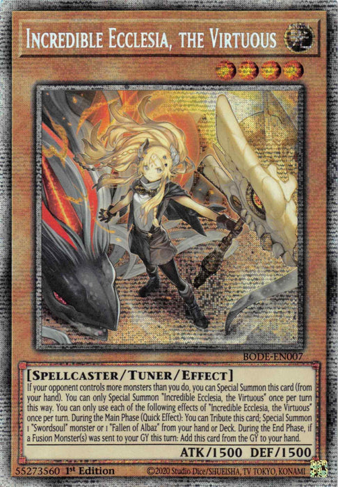 Incredible Ecclesia, the Virtuous [BODE-EN007] Starlight Rare - for just $51.60! 