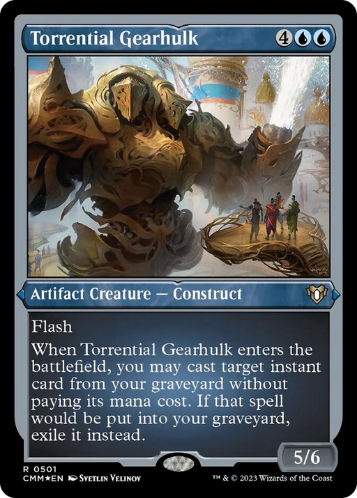 Torrential Gearhulk (Foil Etched) [Commander Masters] - Just $2.70! Shop now at Retro Gaming of Denver