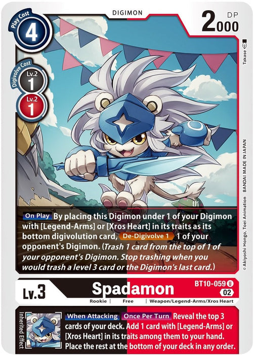 Spadamon [BT10-059] [Xros Encounter] - Just $0.09! Shop now at Retro Gaming of Denver