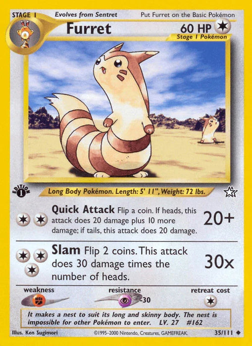 Furret (35/111) [Neo Genesis 1st Edition] - for just $0.80! 