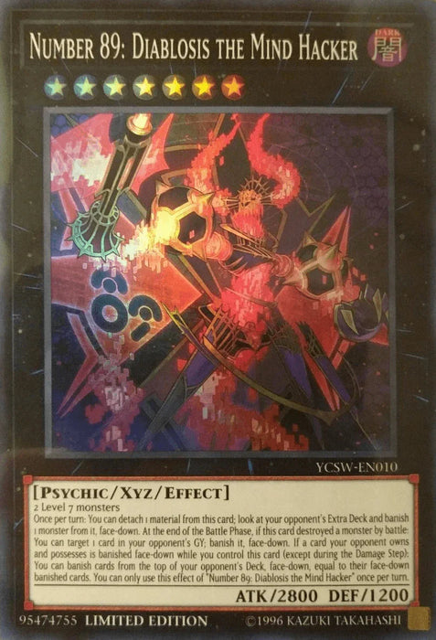 Number 89: Diablosis the Mind Hacker [YCSW-EN010] Super Rare - for just $143.10! 