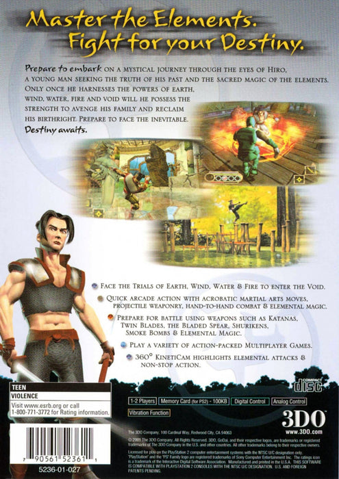 Godai: Elemental Force – PlayStation 2 (PS2) - for just $0! 