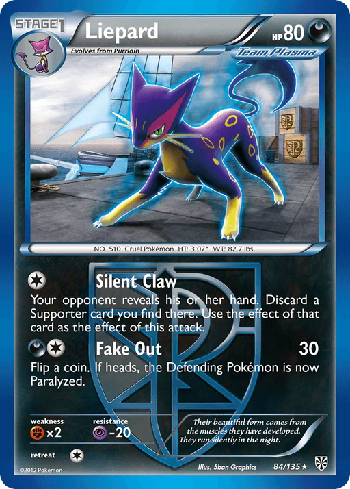 Liepard (84/135) [Black & White: Plasma Storm] - for just $0.50! 
