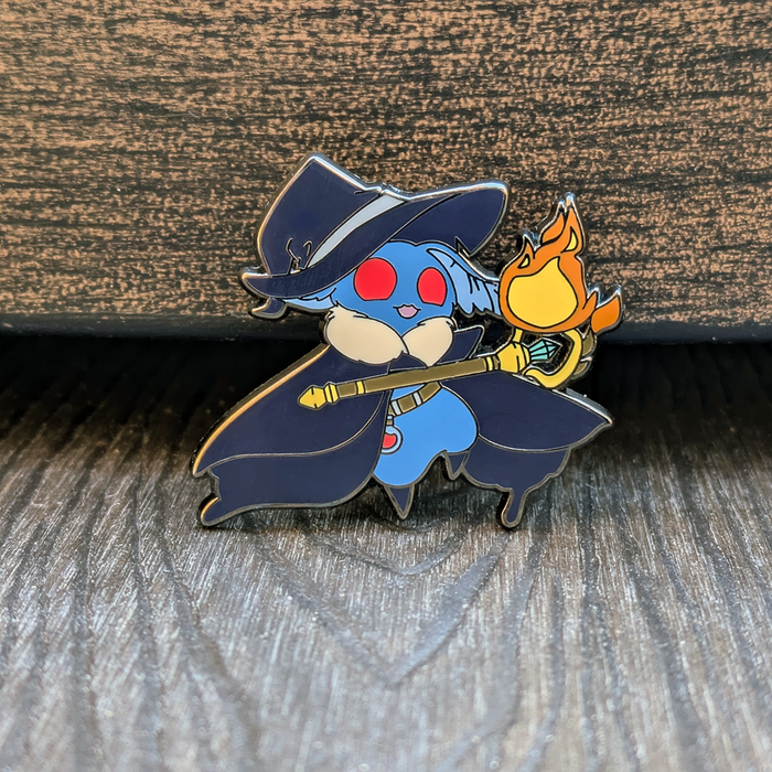 Mothman Wizard Casting Fireball Hard Enamel Pin - 1.5" - for just $9.50! 