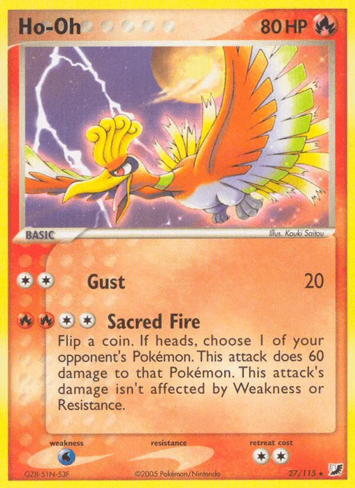 Ho-Oh (27/115) [EX: Unseen Forces] - for just $3.05! 