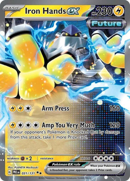 Iron Hands ex (031/131) [Scarlet & Violet: Prismatic Evolutions] - for just $0.30! 